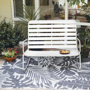 Metal garden rocking bench 2025